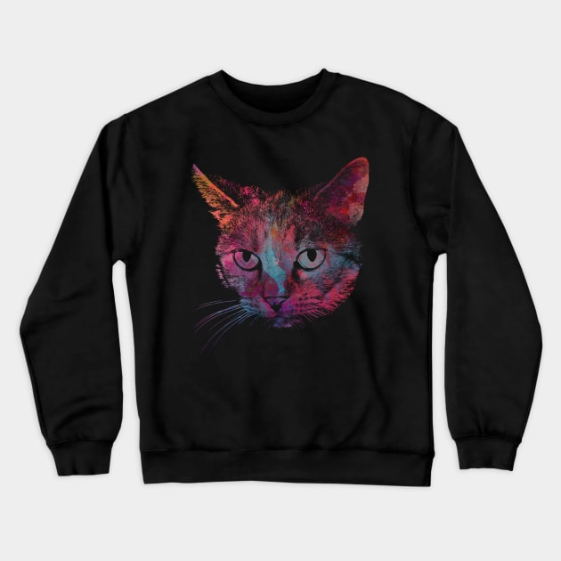 cat #cat #cats animal art Crewneck Sweatshirt by JBJart